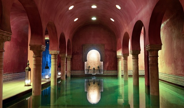 Arab baths in Granada, Andalucia, Spain
