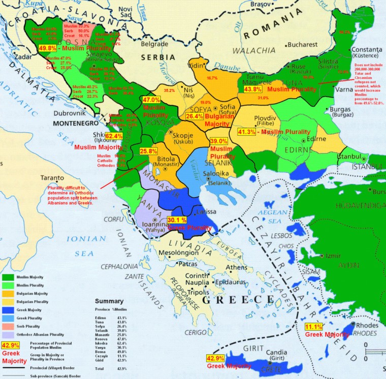 Mapa Balkan