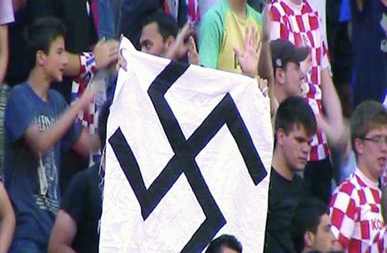 Hrvatski navijači na utakmici Hrvatska - Gruzija, 2011. godine.