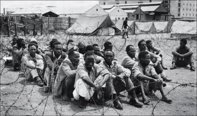 Mau Mau ustanici u koncentracionim logorima.